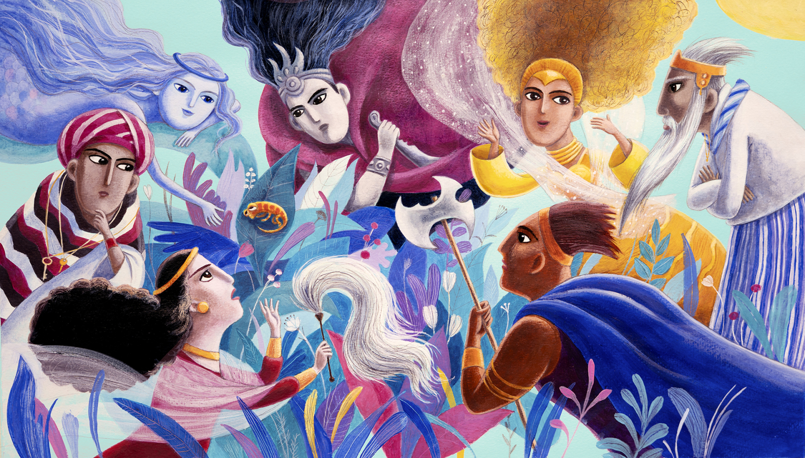 Elena Jablyanova illustration of King Solomon fairy tale